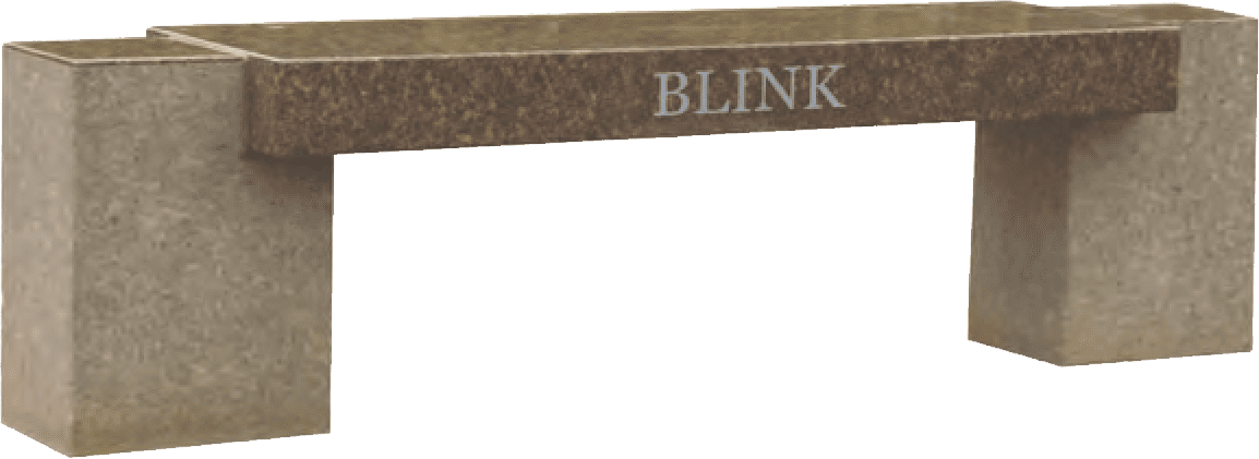 A green background with the word blink written in white.